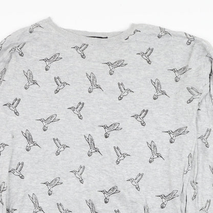 Womens UK Size 8 New Look Grey Pullover Jumper