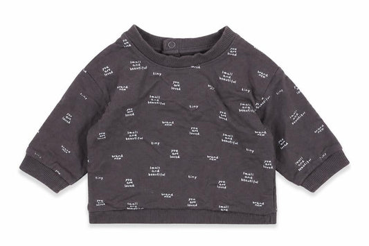 Mothercare Boys Grey  Cotton Pullover Jumper Size 0-3 Months  Pullover - Slogan