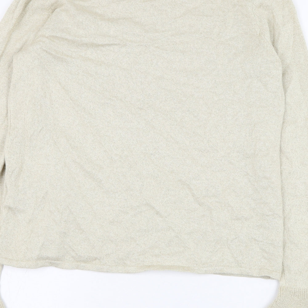 Womens UK Size 10 Marks and Spencer Beige Pullover Jumper