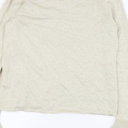 Womens UK Size 10 Marks and Spencer Beige Pullover Jumper