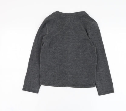 Womens UK Size 8 Missguided Grey Cardigan Jumper