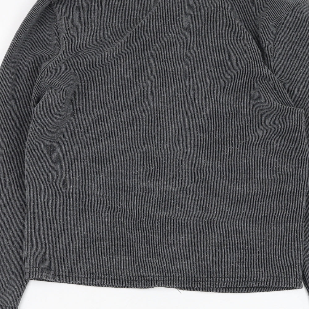 Womens UK Size 8 Missguided Grey Cardigan Jumper