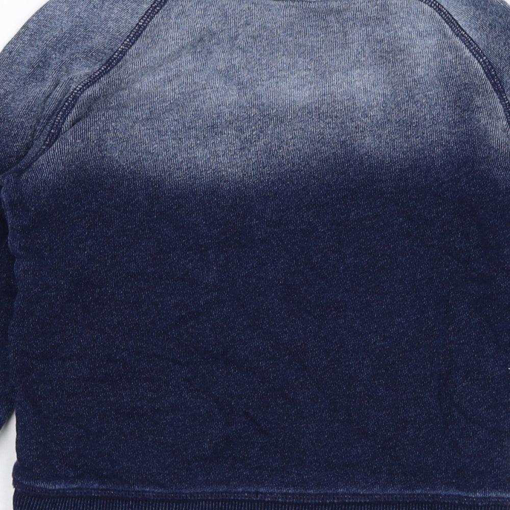 George Boys Blue  Cotton Pullover Sweatshirt Size 4-5 Years  Pullover - Sail Boat