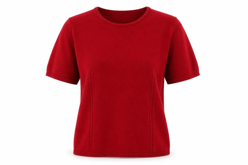 Womens UK Size L M&Co Red Pullover Jumper
