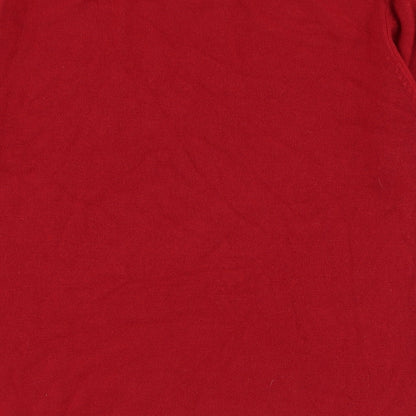 Womens UK Size L M&Co Red Pullover Jumper