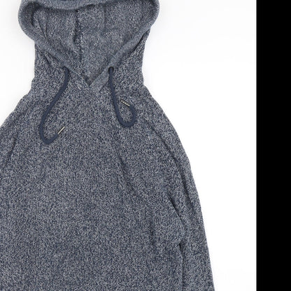 Mens UK Size S NEXT Blue Pullover Hoodie