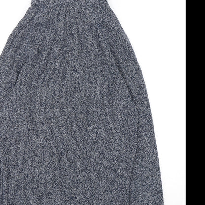 Mens UK Size S NEXT Blue Pullover Hoodie