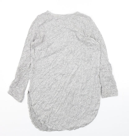 Primark Womens Grey Round Neck  Viscose Pullover Jumper Size 6