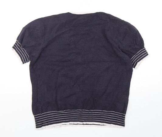 Womens UK Size L CC Blue Pullover Jumper