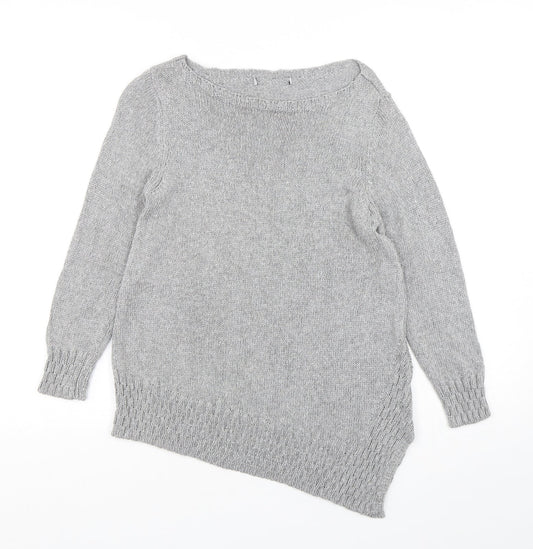 Womens UK Size 8 Marks and Spencer Grey Pullover Jumper