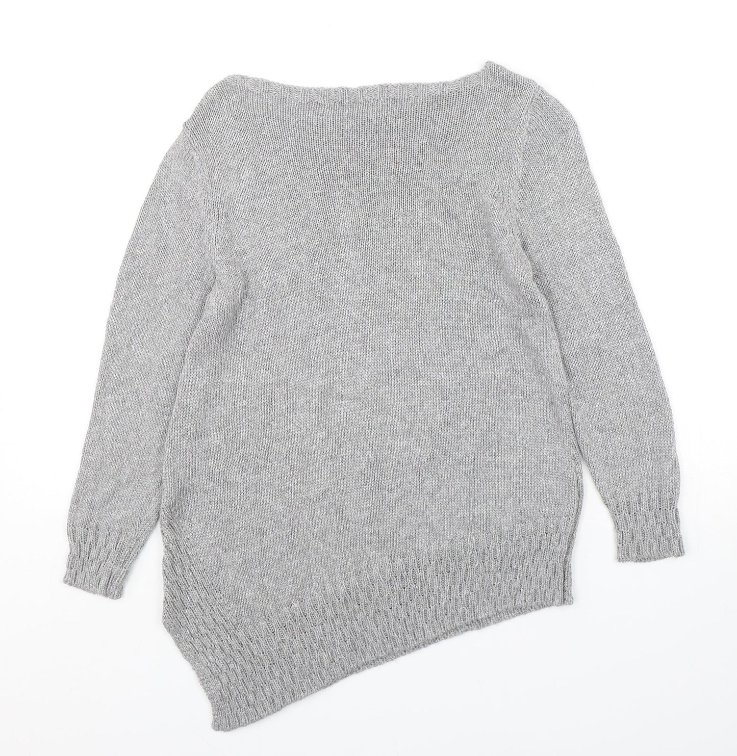 Womens UK Size 8 Marks and Spencer Grey Pullover Jumper