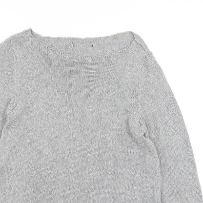 Womens UK Size 8 Marks and Spencer Grey Pullover Jumper