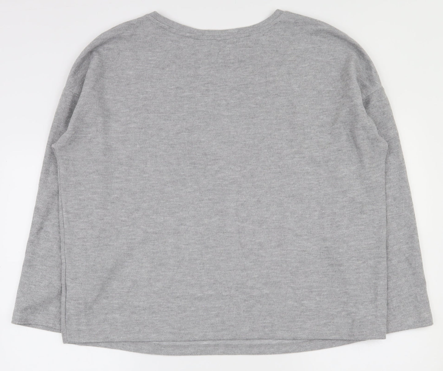 F&F Womens Grey  Polyester Pullover Sweatshirt Size 10  Pullover