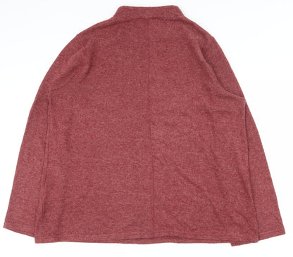Yessica Womens Red  Polyester Pullover Sweatshirt Size L  Pullover
