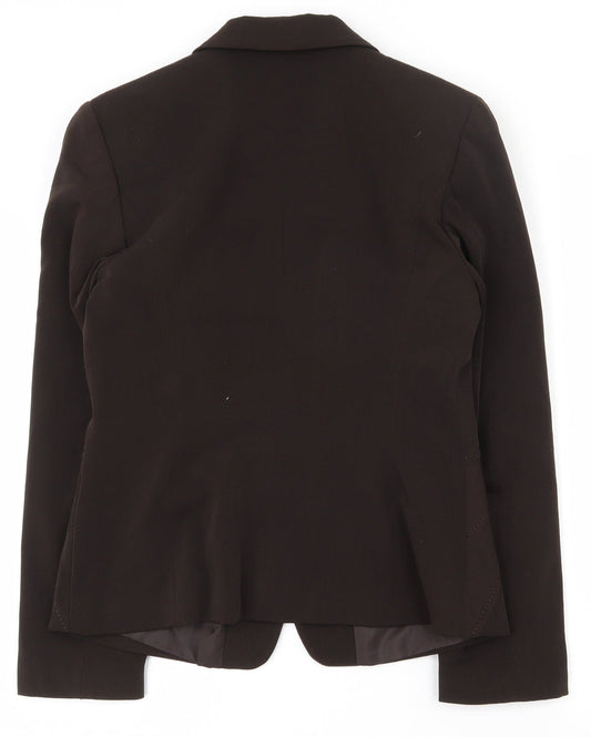 Marks and Spencer Womens Brown  Polyester Jacket Suit Jacket Size 10