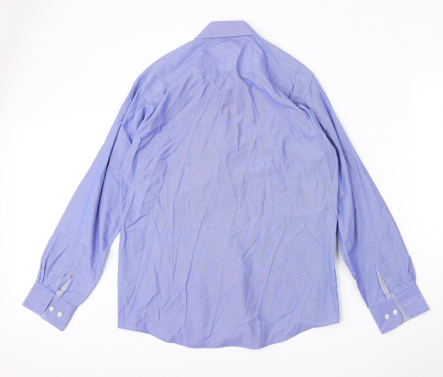 Mens UK Collar Size M Lakeland Smart Blue  Dress Shirt