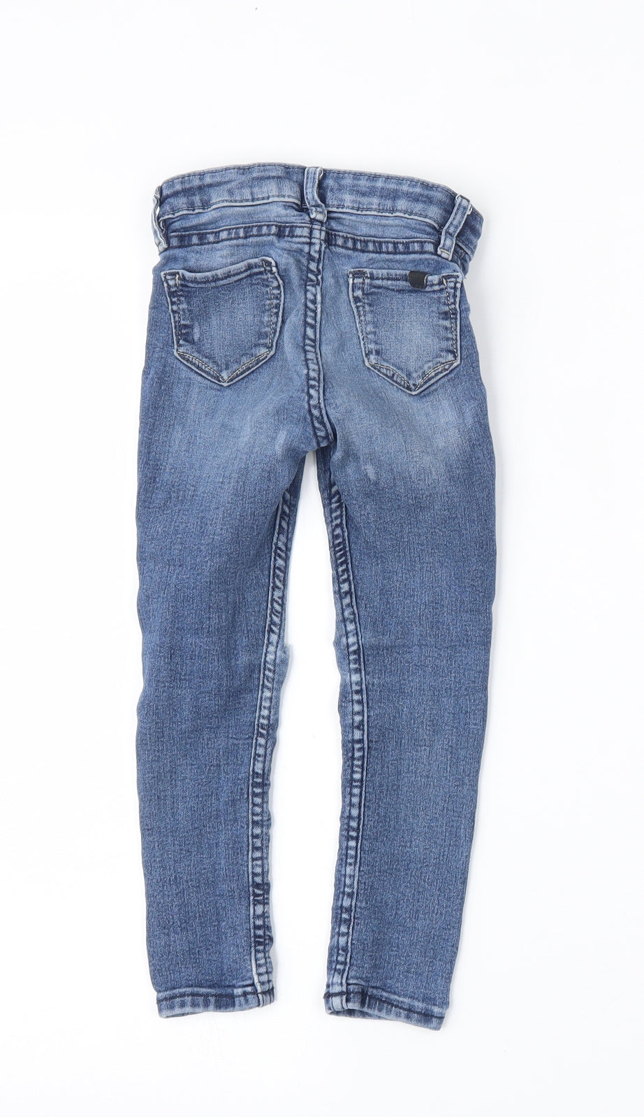 H&M Girls Blue  Cotton Skinny Jeans Size 3 Years  Regular