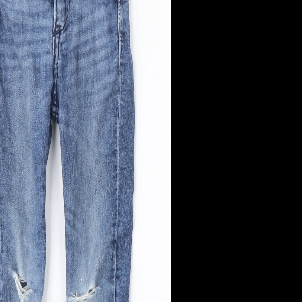 H&M Girls Blue  Cotton Skinny Jeans Size 3 Years  Regular