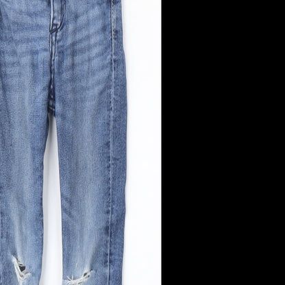 H&M Girls Blue  Cotton Skinny Jeans Size 3 Years  Regular
