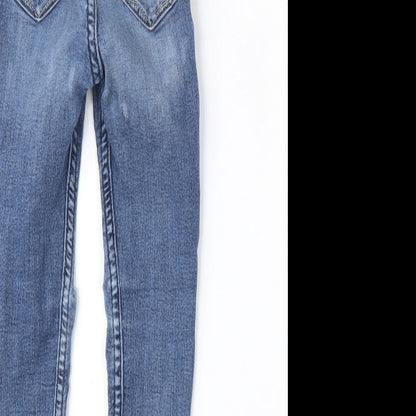 H&M Girls Blue  Cotton Skinny Jeans Size 3 Years  Regular