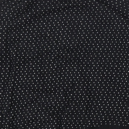 Marks and Spencer Boys Black Round Neck Geometric Viscose Pullover Jumper Size 9-10 Years