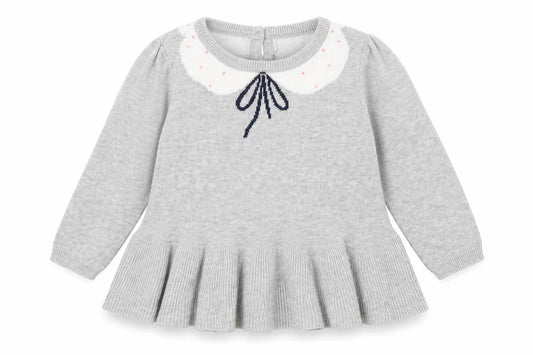 Gap Boys Grey  Cotton Skater Dress  Size 12-18 Months  Round Neck