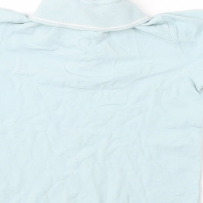 Very Boys Blue  Cotton Basic Polo Size 8 Years Collared Button