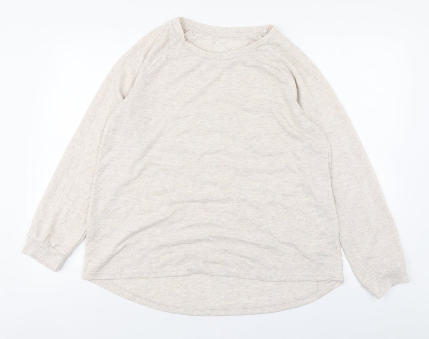 Primark Womens Beige  Polyester Pullover Sweatshirt Size L  Pullover