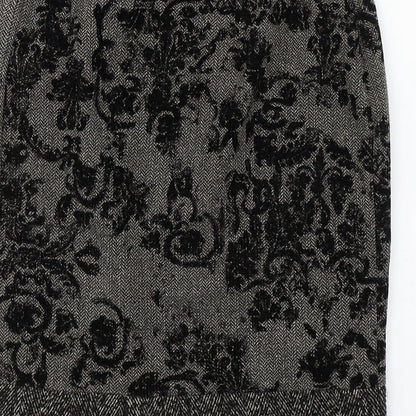 Per Una Womens Brown  Acrylic Straight & Pencil Skirt Size 14   Zip