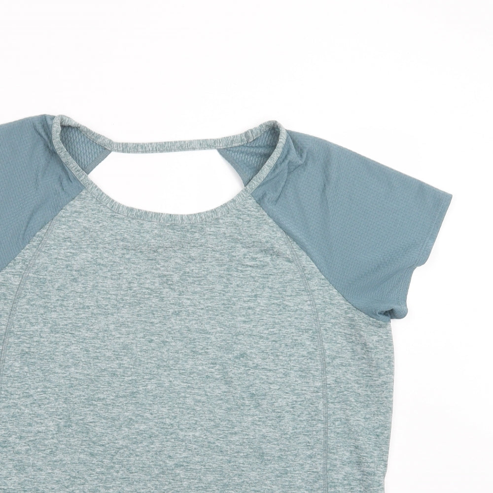 Womens UK Size L Dunnes Stores Green Basic T-Shirt