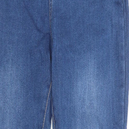 Peacocks Womens Blue  Cotton Jegging Jeans Size 8 L28 in Regular Button