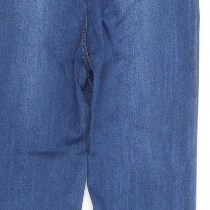 Peacocks Womens Blue  Cotton Jegging Jeans Size 8 L28 in Regular Button