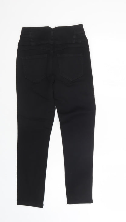 Evermore Womens Black  Cotton Skinny Jeans Size 27 in L26 in Regular Button