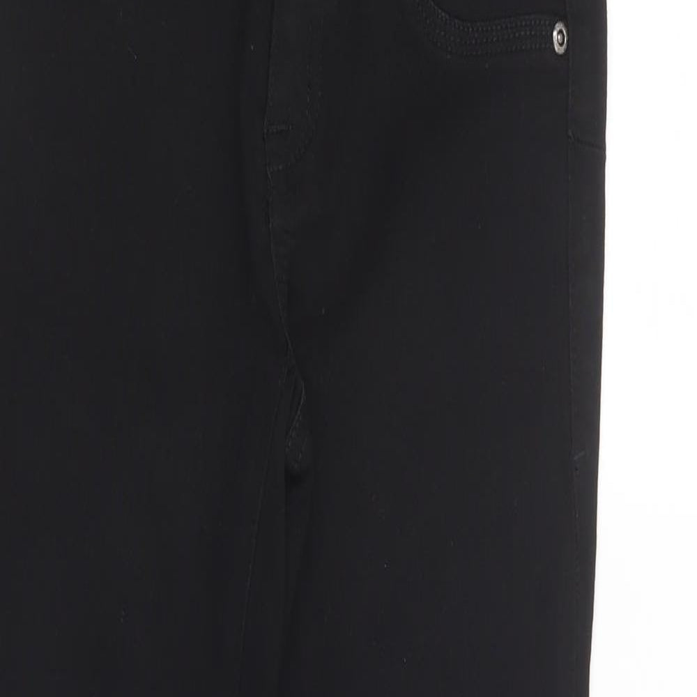 Evermore Womens Black  Cotton Skinny Jeans Size 27 in L26 in Regular Button