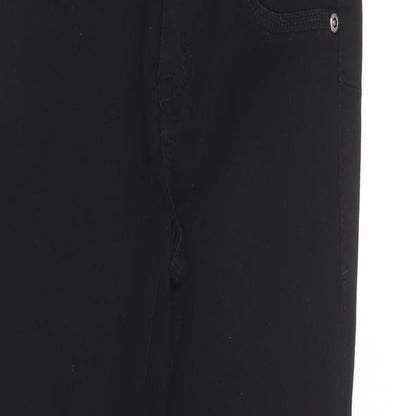 Evermore Womens Black  Cotton Skinny Jeans Size 27 in L26 in Regular Button