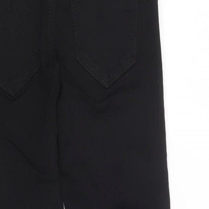 Evermore Womens Black  Cotton Skinny Jeans Size 27 in L26 in Regular Button