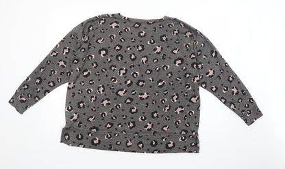 Womens UK Size L Dunnes Stores Grey Pullover Jumper