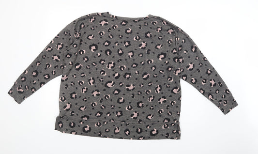 Womens UK Size L Dunnes Stores Grey Pullover Jumper