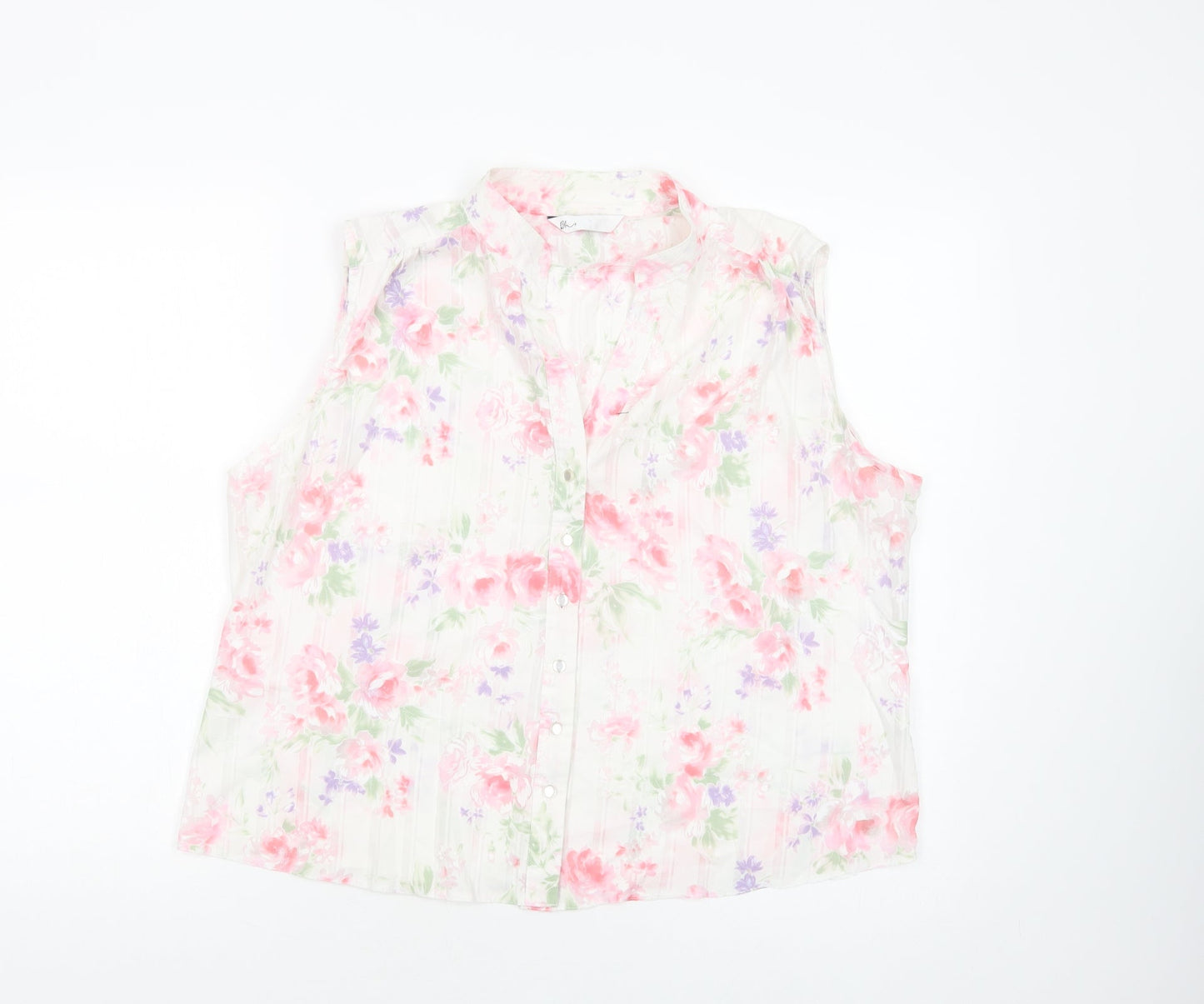 Womens UK Size 18 BHS White Basic Blouse