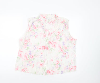 Womens UK Size 18 BHS White Basic Blouse