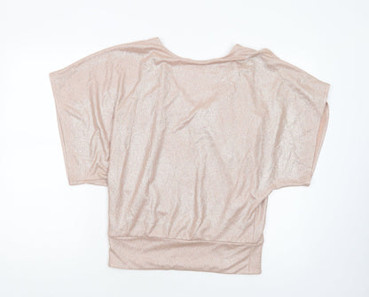 Womens UK Size 8 New Look Gold Basic Blouse