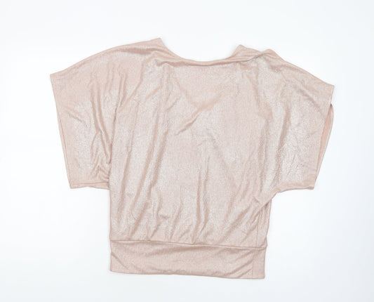 Womens UK Size 8 New Look Gold Basic Blouse