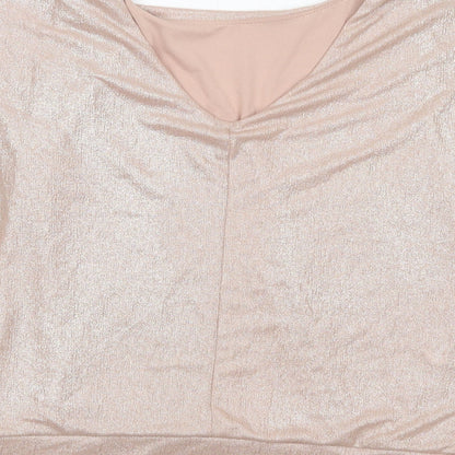 Womens UK Size 8 New Look Gold Basic Blouse