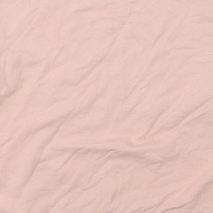 H&M Womens Pink  Cotton Pullover Sweatshirt Size M  Pullover - Love