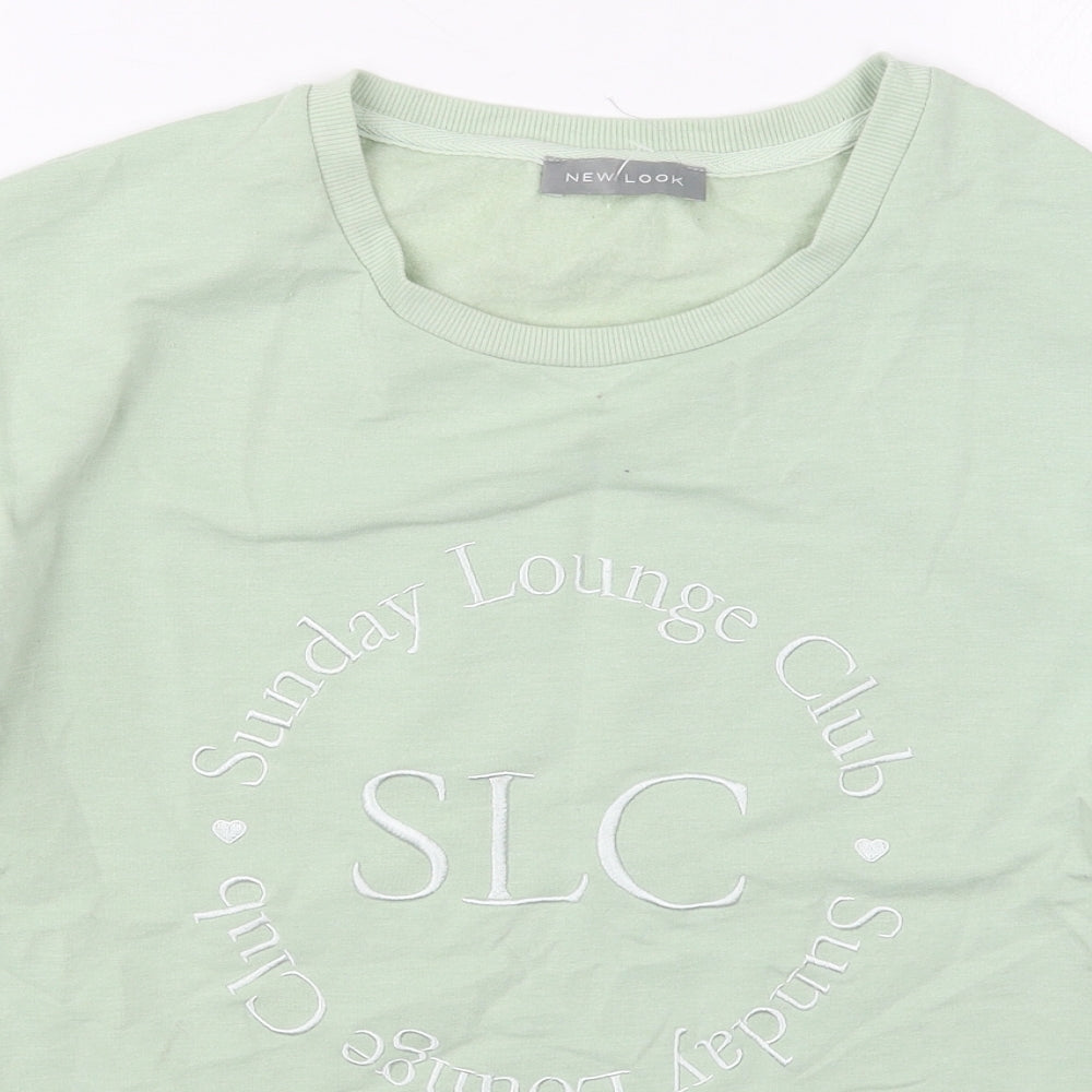 New Look Womens Green  Polyester Pullover Sweatshirt Size 12  Pullover - Sunday Lounge Club