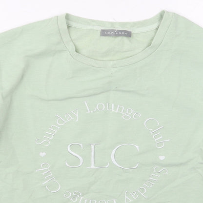 New Look Womens Green  Polyester Pullover Sweatshirt Size 12  Pullover - Sunday Lounge Club