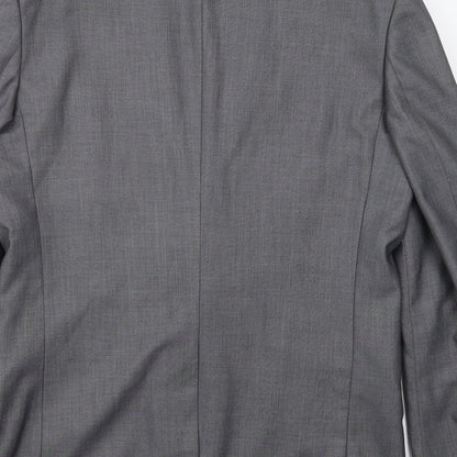 Mens UK Size 40 Cedar Wood State Regular Grey Suit Jacket