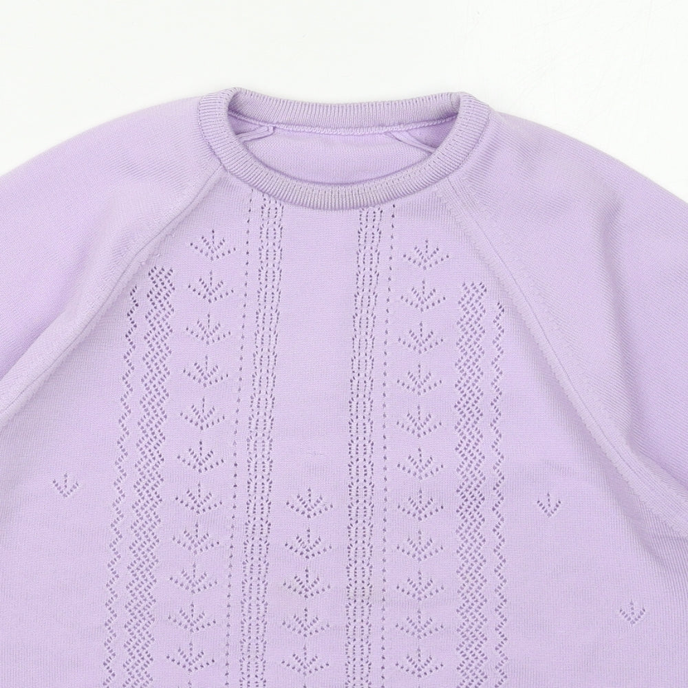 Womens UK Size 14 Berkertex Purple Pullover Jumper