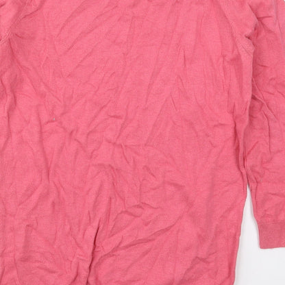 Womens UK Size 8 NEXT Pink Pullover Jumper