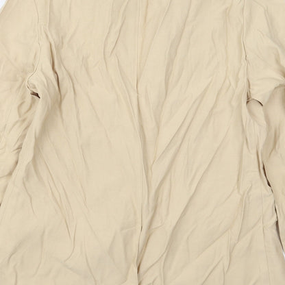 Oasis Womens Beige  Viscose Jacket Blazer Size 10